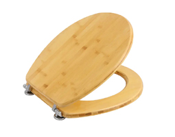 Eco-friend Universal bamboo toilet seat with zinc hinge