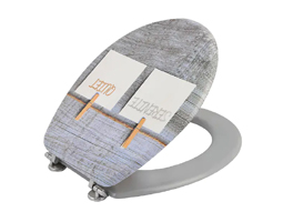 Printed Wood MDF Toilet Seat