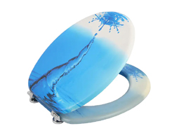 MDF Printing Hygienic Wood Bidet Portable Wc Toilet Seat Cover