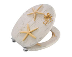 MDF Printed Tropical Wind Bucket Ring Wall-Mounted Toilet Cushion