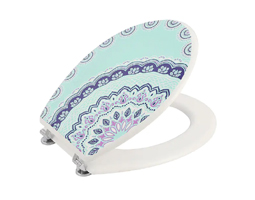 Full-color Printing Thickened Slow Close Cover Seat Toilet Seat Cover Toilet Seat Accessories With Hinge Mute Hotel Style